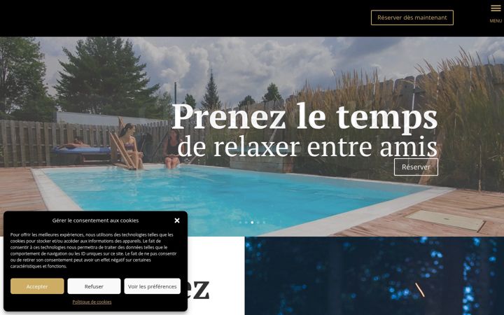 Screenshot of campingdelestrie.com