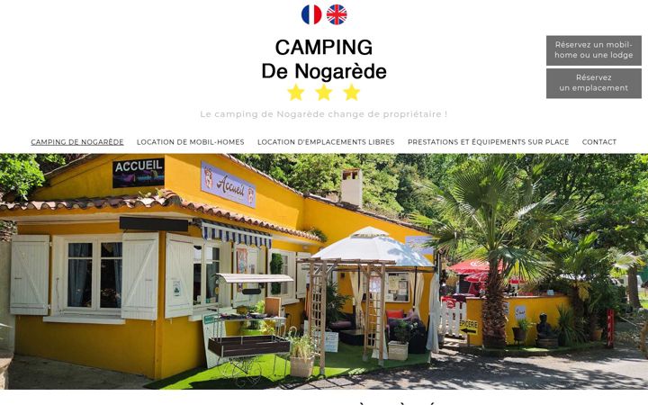 Ekrano kopija campingdenogarede-ceret.fr