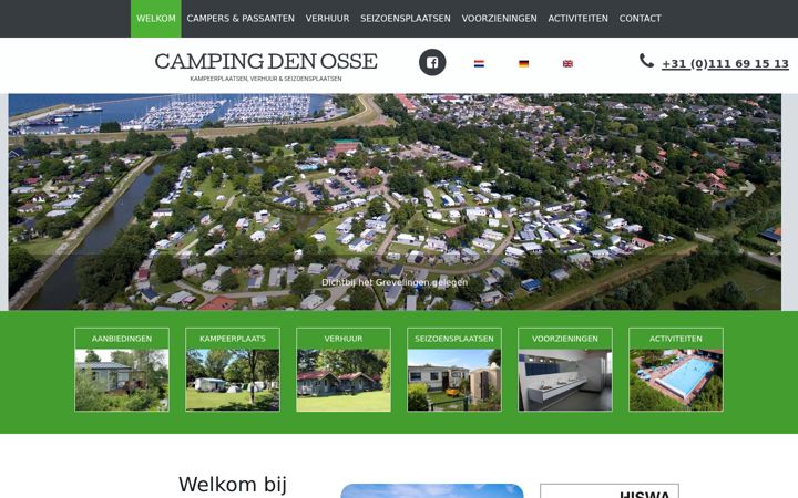 Screenshot του campingdenosse.nl