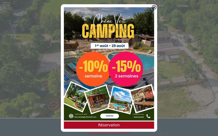 Screenshot of campingduchenevert.com