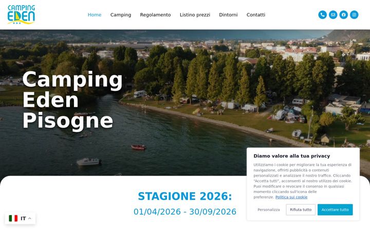 Screenshot of campingedenpisogne.com
