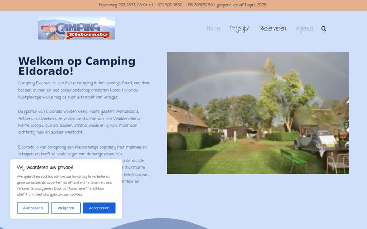 Screenshot of campingeldorado.nl
