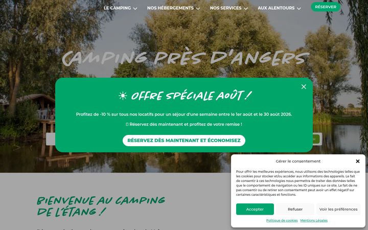 Screenshot of campingetang.com