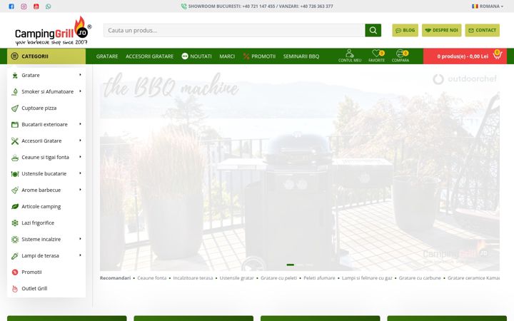 Screenshot of campinggrill.ro