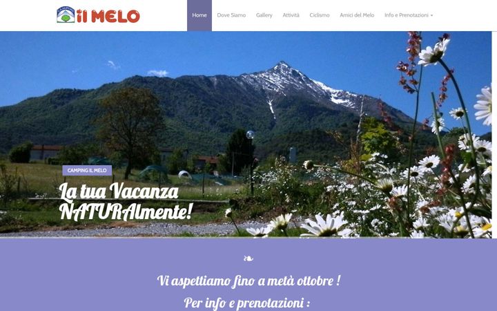 Screenshot von campingilmelo.it
