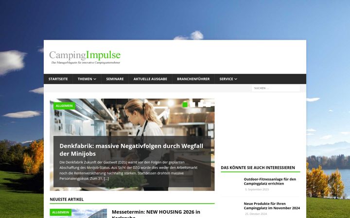Screenshot of campingimpulse.de