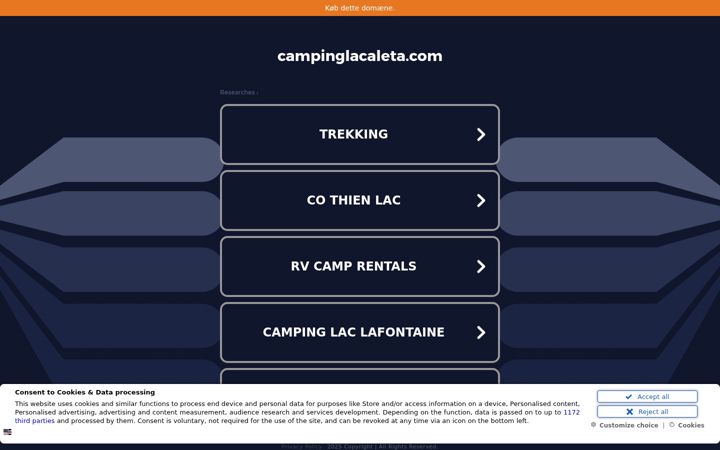 Screenshot of campinglacaleta.com