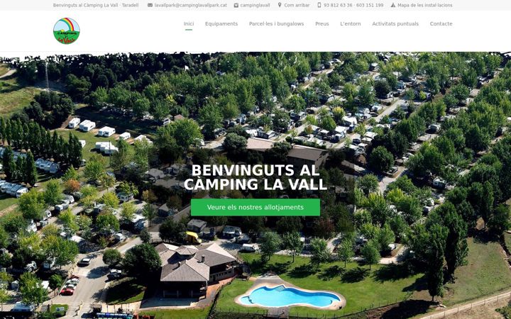 Screenshot of campinglavall.com