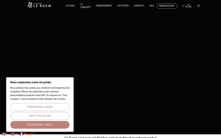 Screenshot of campingleboem.com