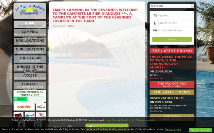 Screenshot of campinglefief.fr