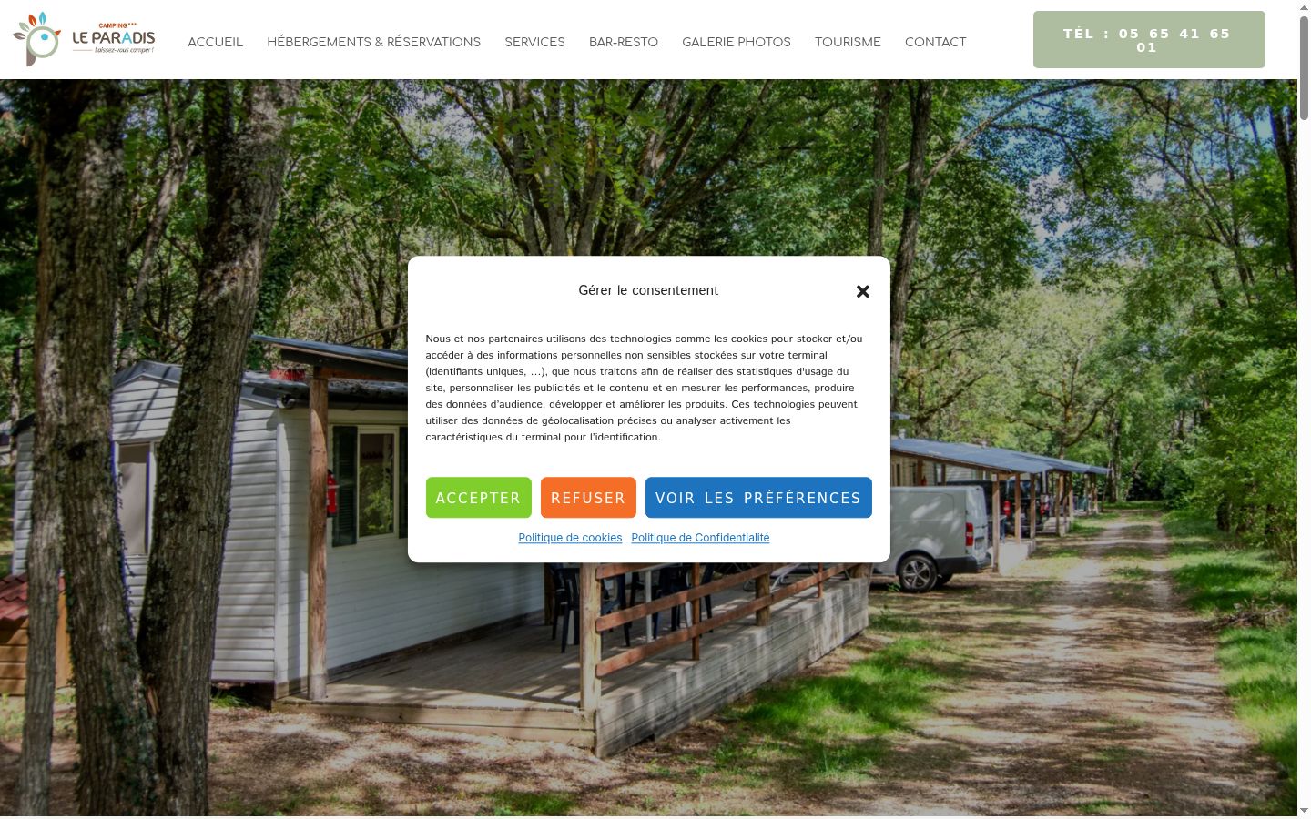 Screenshot tal-banner tal-kunsens muri qabel kwalunkwe interazzjoni