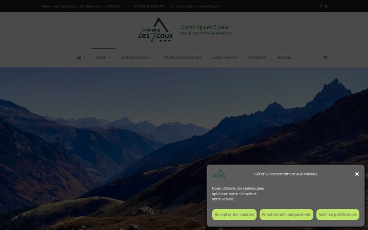 Screenshot von campingles7laux.fr