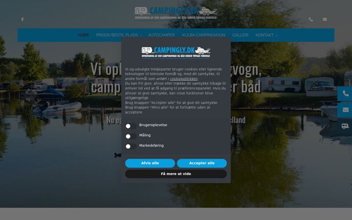 Screenshot of campingly.dk
