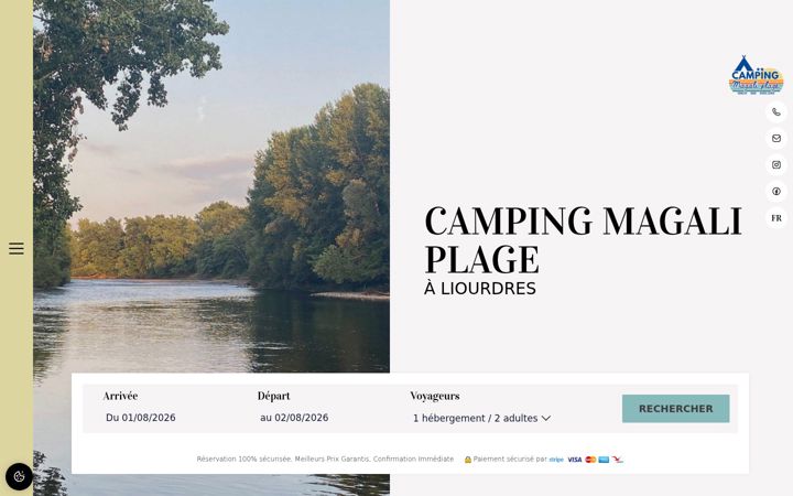Screenshot of campingmagaliplage.com