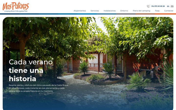 Screenshot of campingmaspatoxas.com