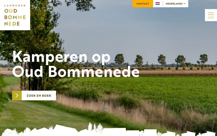 Screenshot of campingoudbommenede.nl