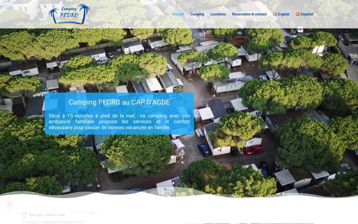 Screenshot of campingpedro.fr