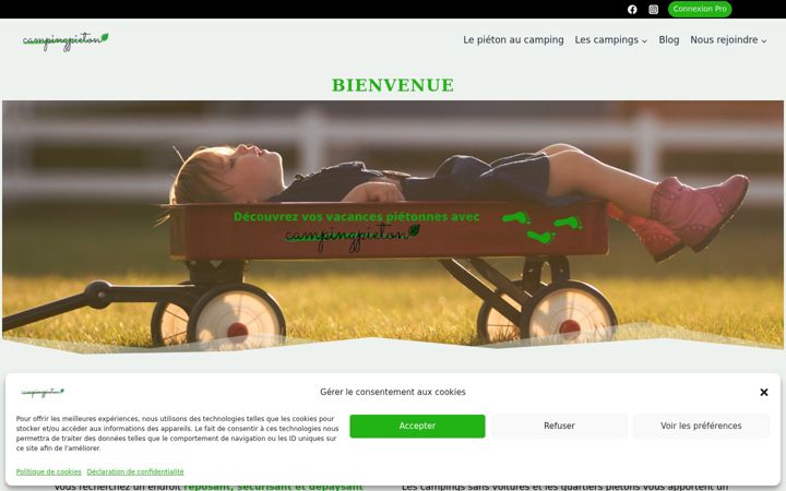 Screenshot of campingpieton.com