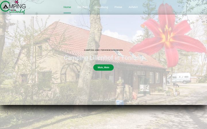 Posnetek zaslona campingplatz-lilienhof.de