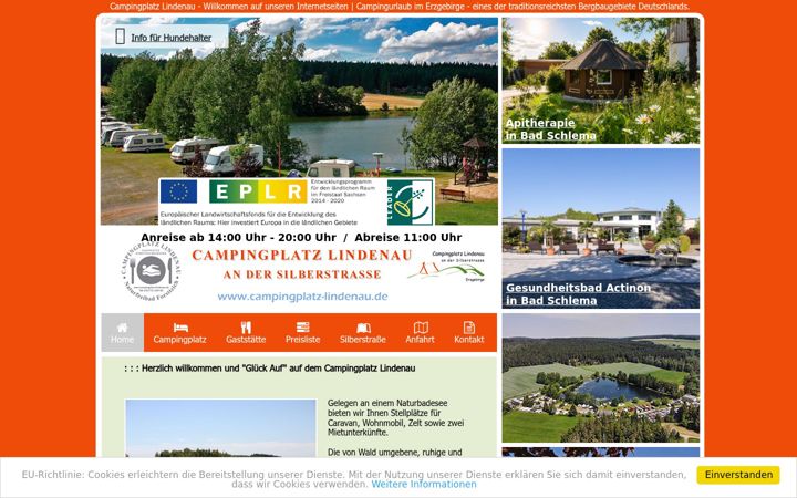 Screenshot ta' campingplatz-lindenau.de
