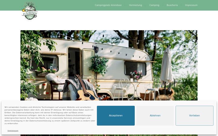 Screenshot ta' campingplatzarendsee.de