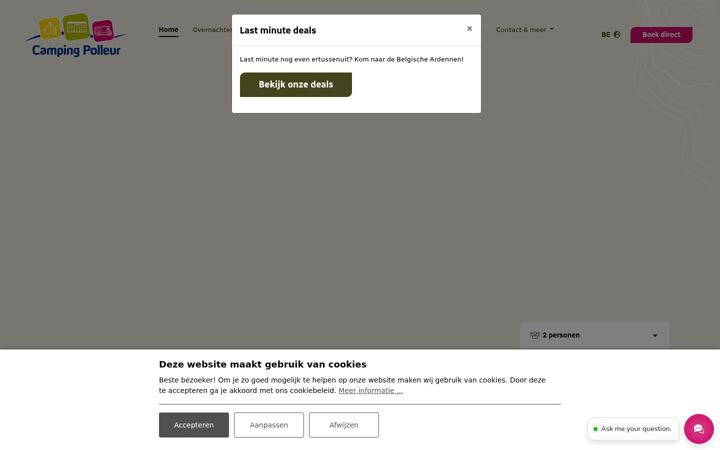Screenshot of campingpolleur.be