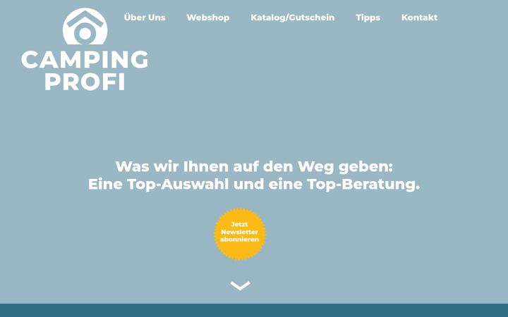 Screenshot of campingprofi.ch