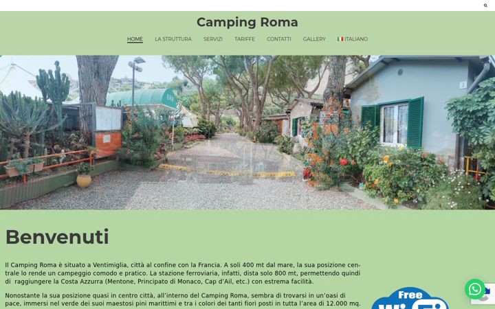 Screenshot of campingroma.it