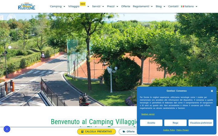Screenshot of campingrubicone.com