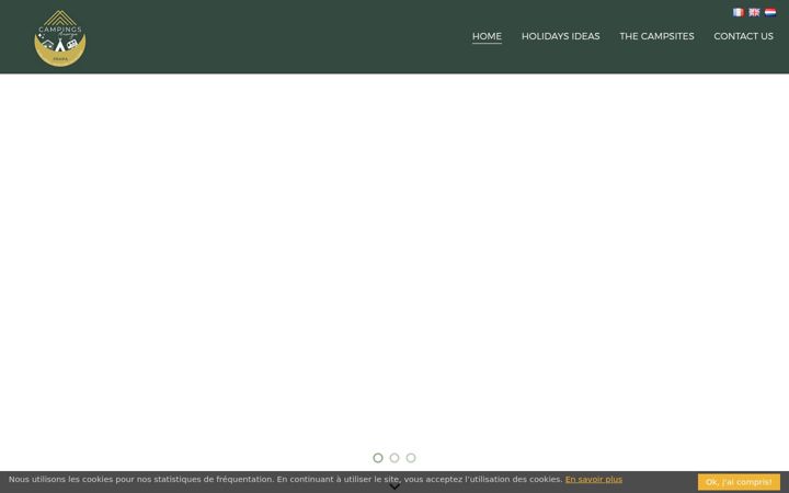 Screenshot of campings-auvergne.com