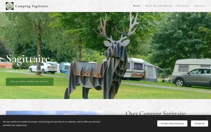 Screenshot of campingsagittaire.be