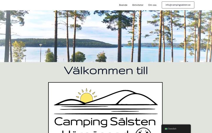 Screenshot of campingsalsten.se