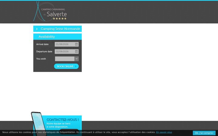 Screenshot of campingsalverte.com