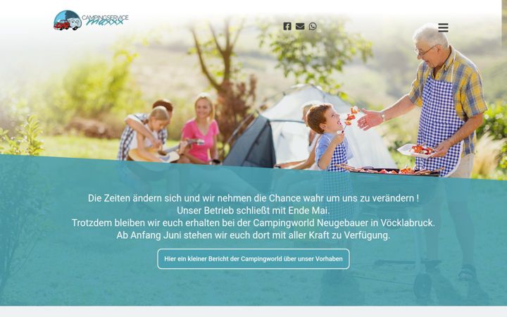 Screenshot of campingservice-max.at