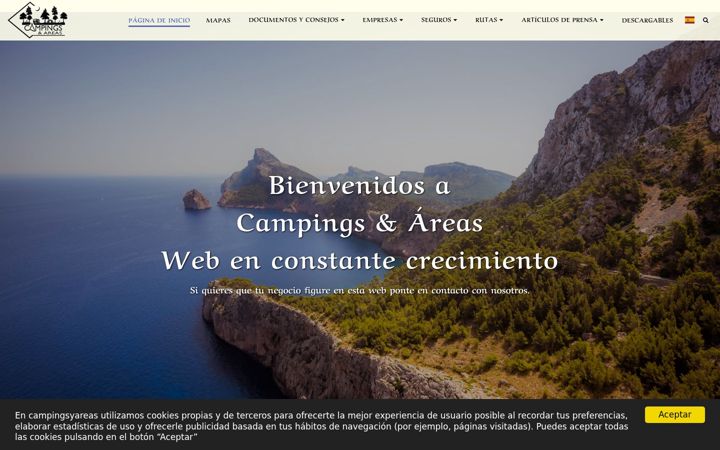 Screenshot of campingsyareas.de
