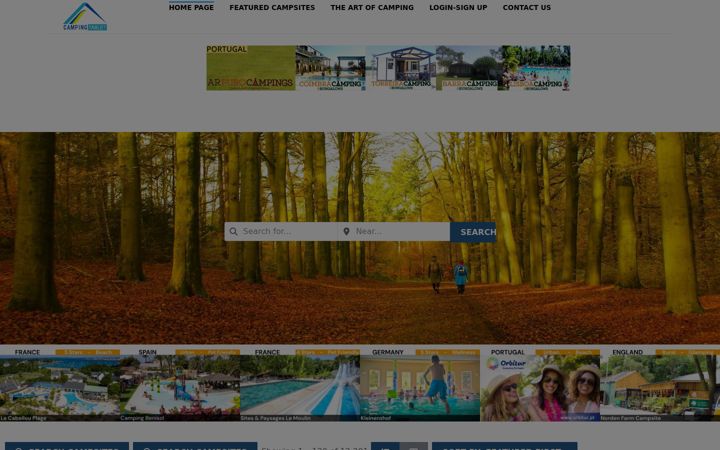 Screenshot of campingtablet.com