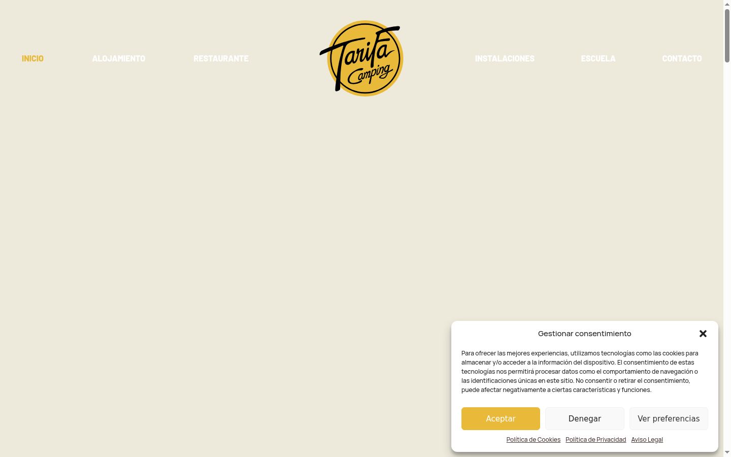Screenshot tal-banner tal-kunsens muri qabel kwalunkwe interazzjoni