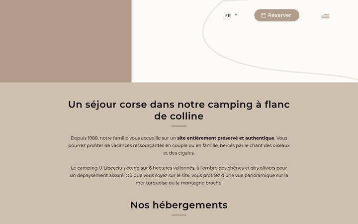 Screenshot of campingulibecciu.com