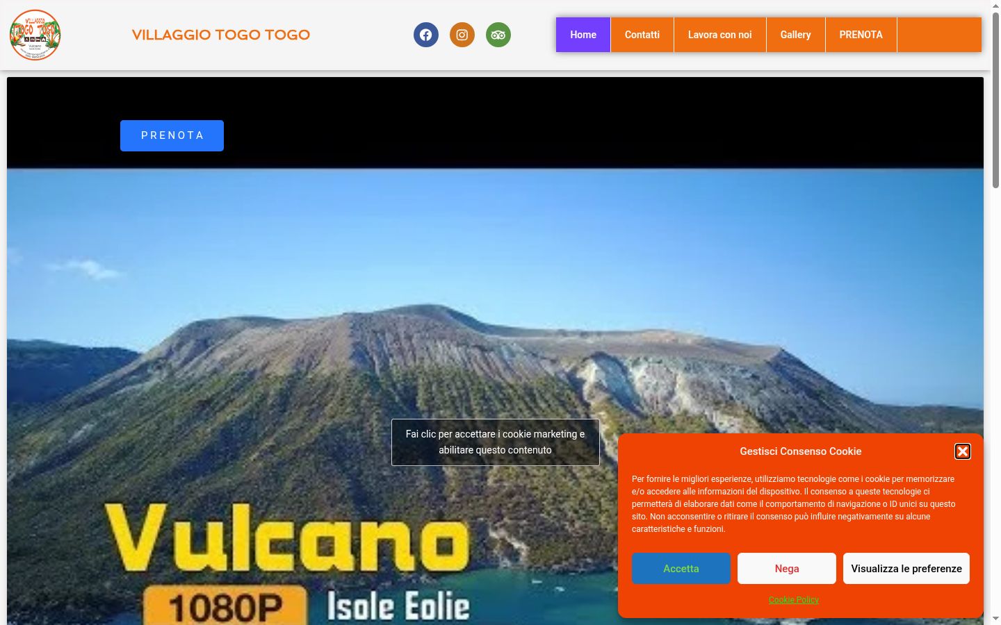 Screenshot tal-banner tal-kunsens muri qabel kwalunkwe interazzjoni