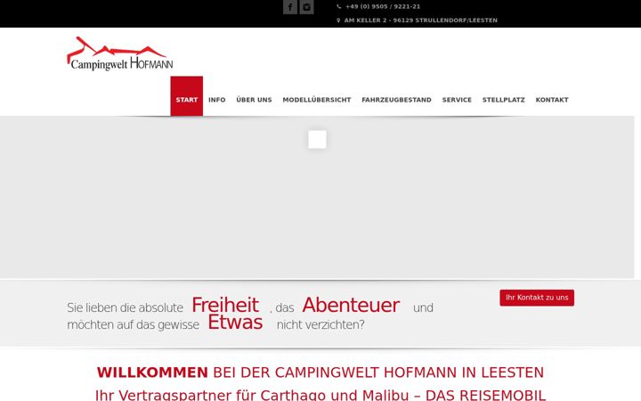 Screenshot ta' campingwelt-hofmann.de