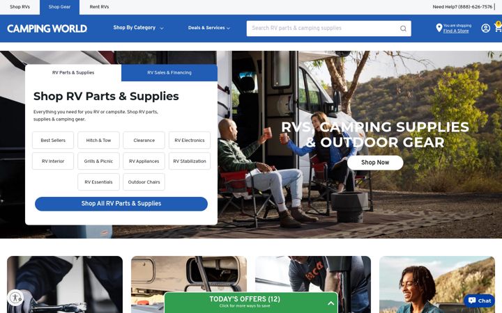 Zrzut ekranu campingworld.com