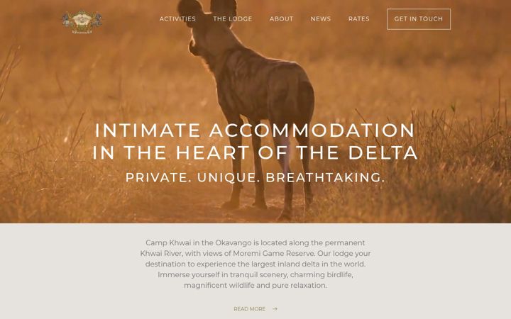 Screenshot of campkhwai.com