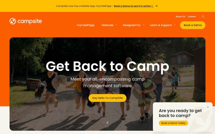 Screenshot of campmanagement.com