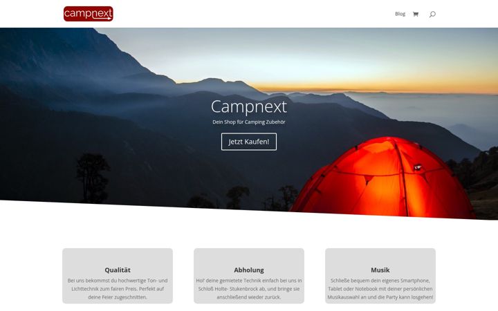 Screenshot of campnext.de