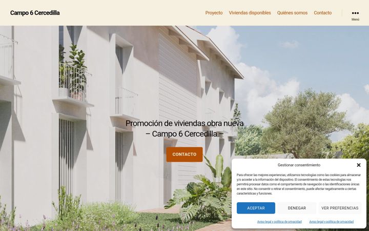 Screenshot of campo6cercedilla.com