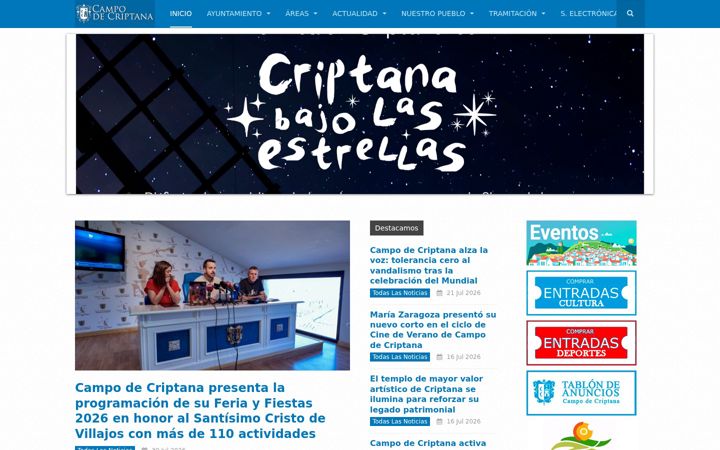 Screenshot of campodecriptana.es