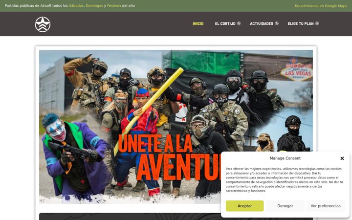 Screenshot of campoelcortijo.com