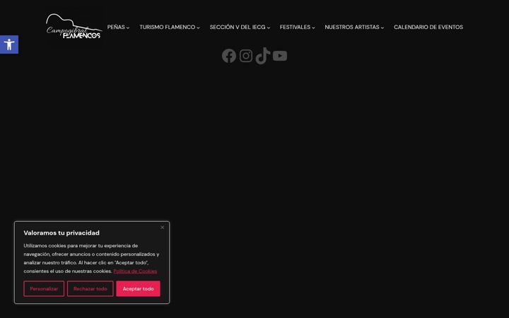 Screenshot of campogibralflamencos.com