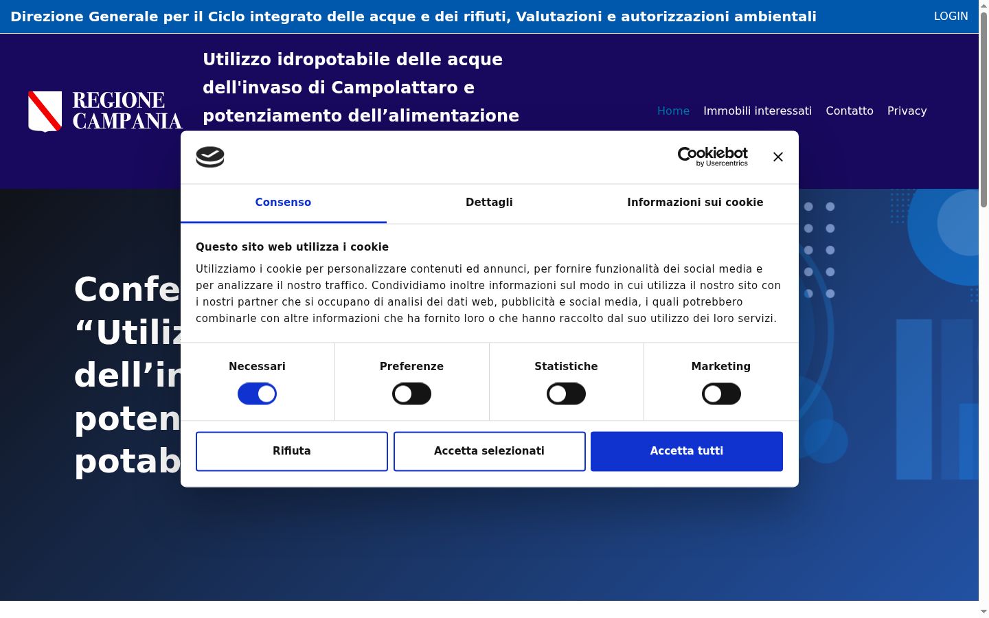 Képernyőkép a bármilyen interakció előtt megjelenő hozzájárulási bannerről