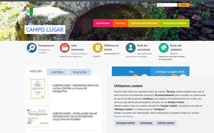 Screenshot of campolugar.es